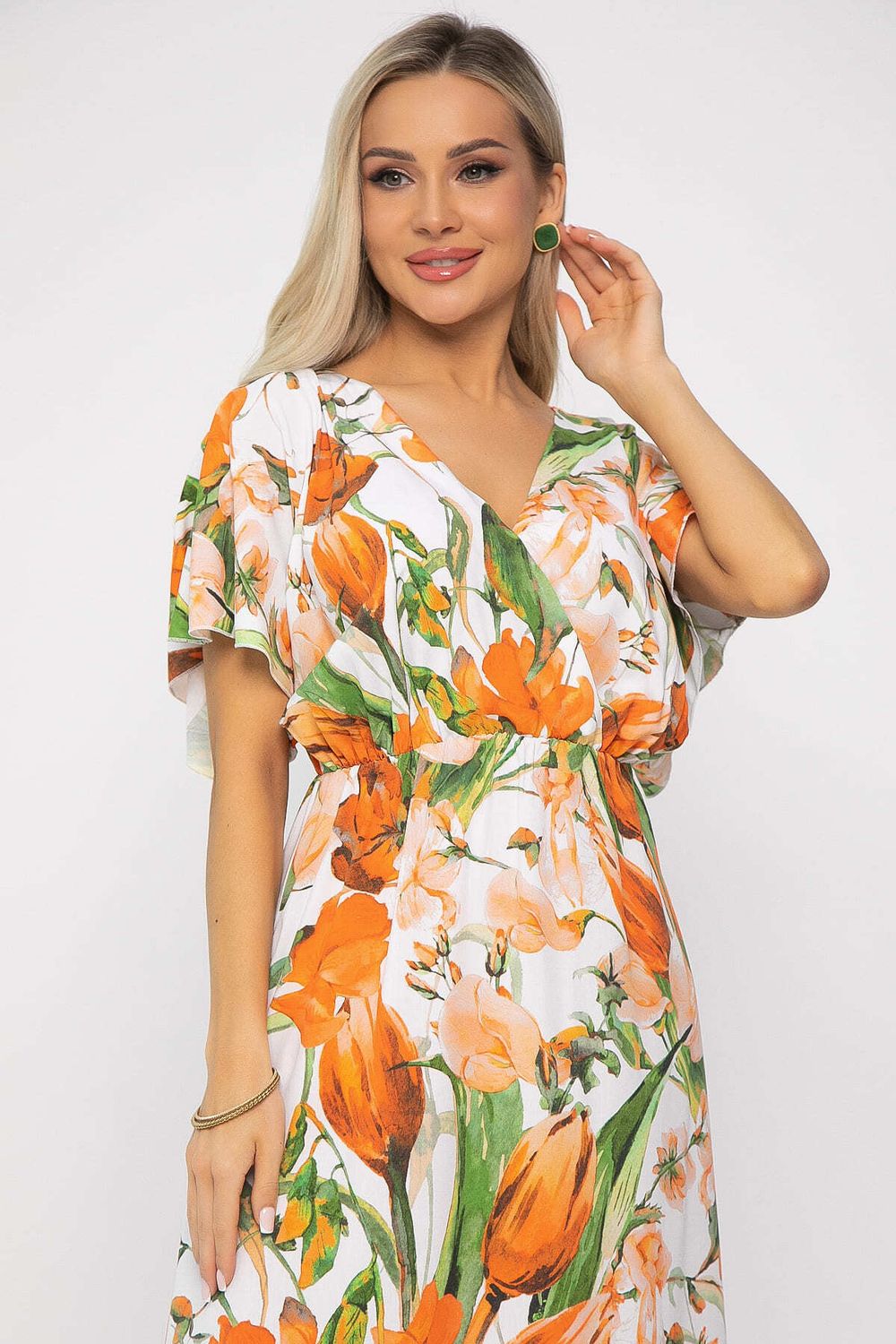 Платье Летнее настроение (оранжевое) П13726-7М LT Collection