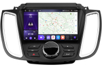 Магнитола для Ford Kuga 2 2017-2019 (SYNC 3) - Carmedia SF-9203-2 (рамка 9") QLed+2K, Android 12, TS10, CarPlay, 4G SIM-слот