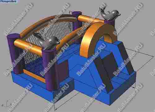 Спортивный надувной игровой батут "Переход"