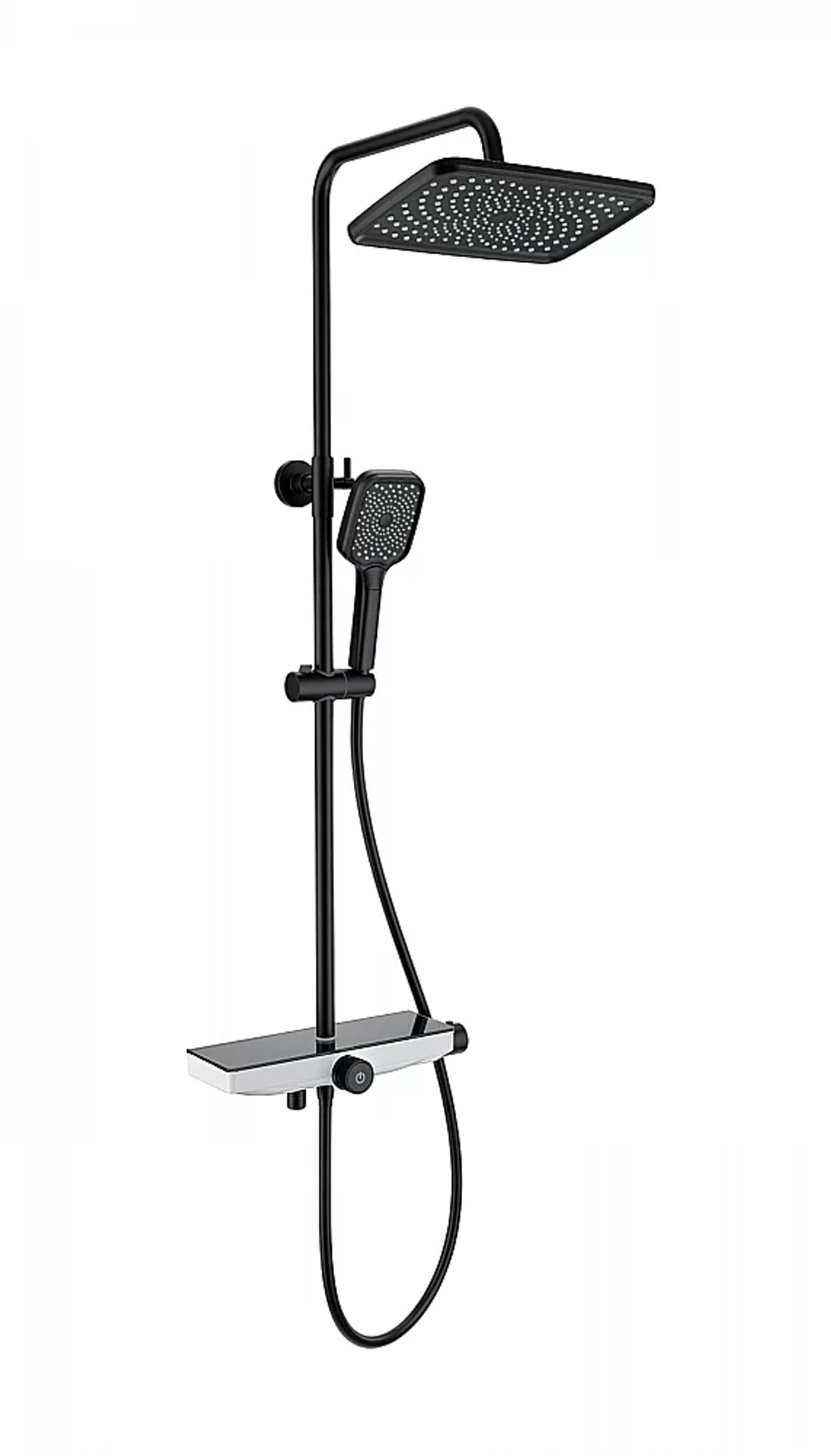 Душевая система с термостатом WONZON & WOGHAND ThermoKlick WW-B3098-A-MB черный матовый