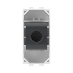 Компьютерная розетка RJ45 кат.5e, Brava, белая, 1 модуль