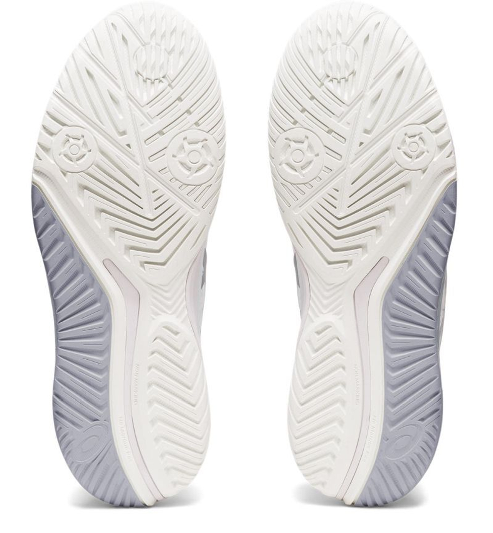Женские Кроссовки теннисные Asics Gel-Resolution 9 - white/pure silver