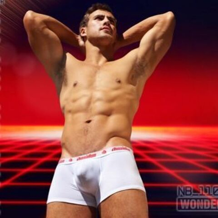 Мужские трусы боксеры белые Aussiebum WJ Raw White