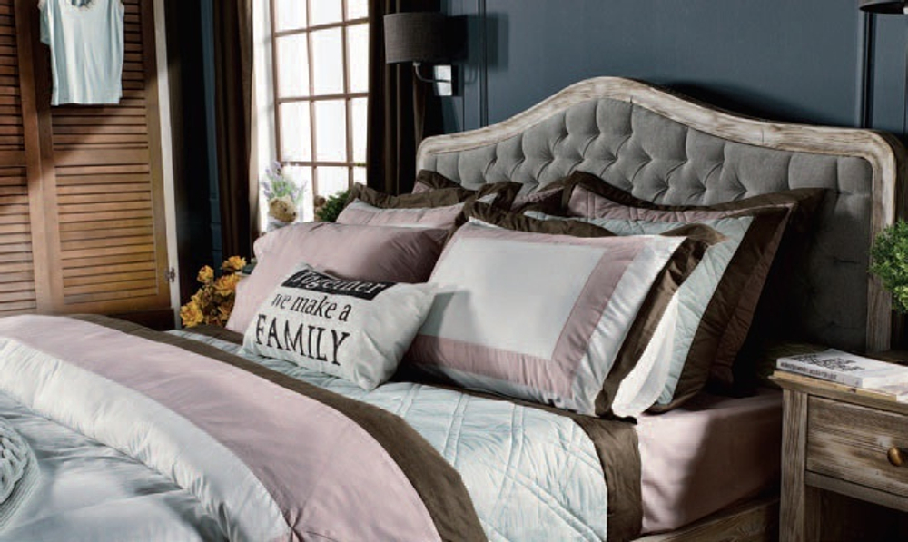 Постельное белье 2 спальное евро Casual Avenue Soho Frame светло-зеленое вид