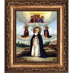 Иосиф Заоникиевский (Вологодский) преподобный, Христа ради юродивый. Икона на холсте.