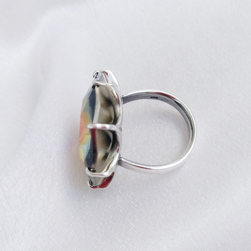 "Милениум" кольцо в серебряном покрытии из коллекции "Дефиле" от Jenavi