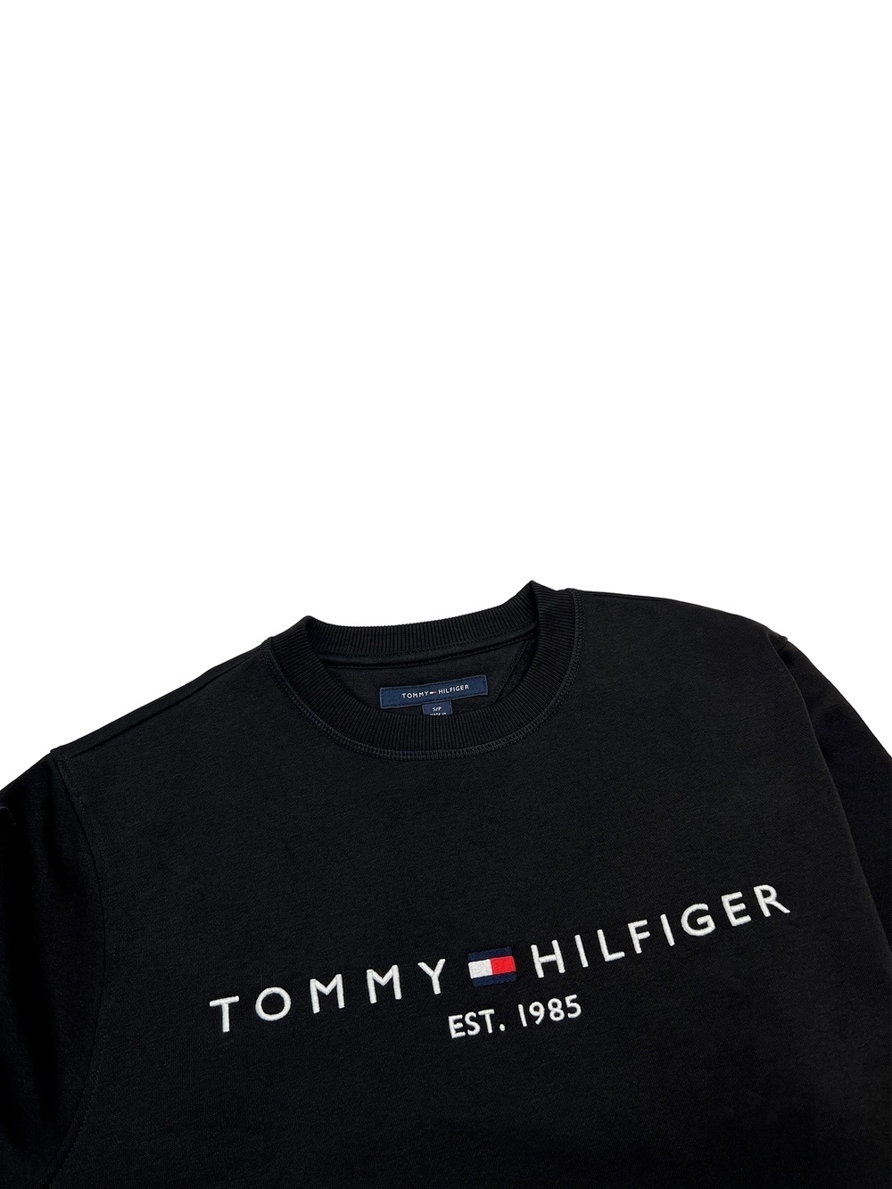 Свитшот Tommy Hilfiger Embroidered Tommy Logo Black