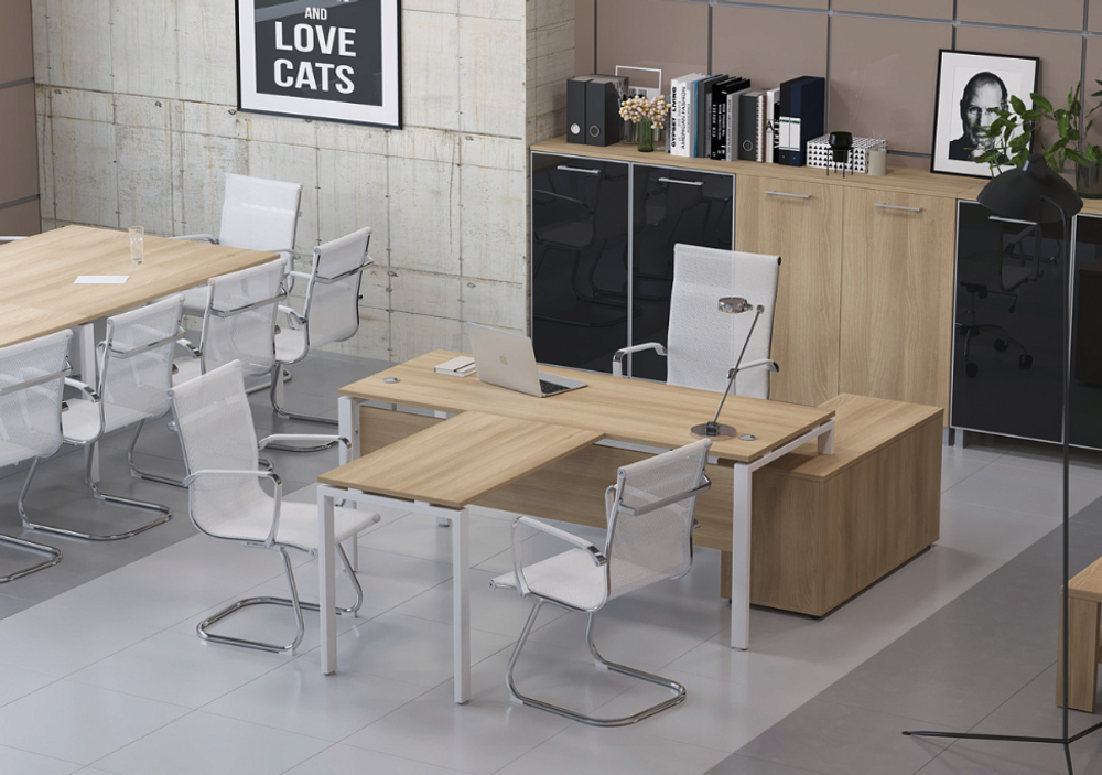 Шкаф-купе приставной Б.ШК-2 Т Metal System (Металл Систем)