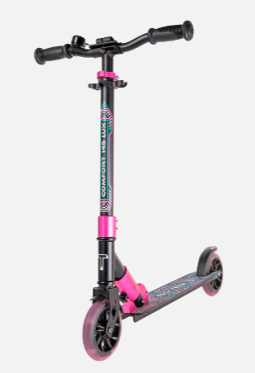 Самокат TechTeam Comfort 145R Lux 22, фиолетовый/розовый