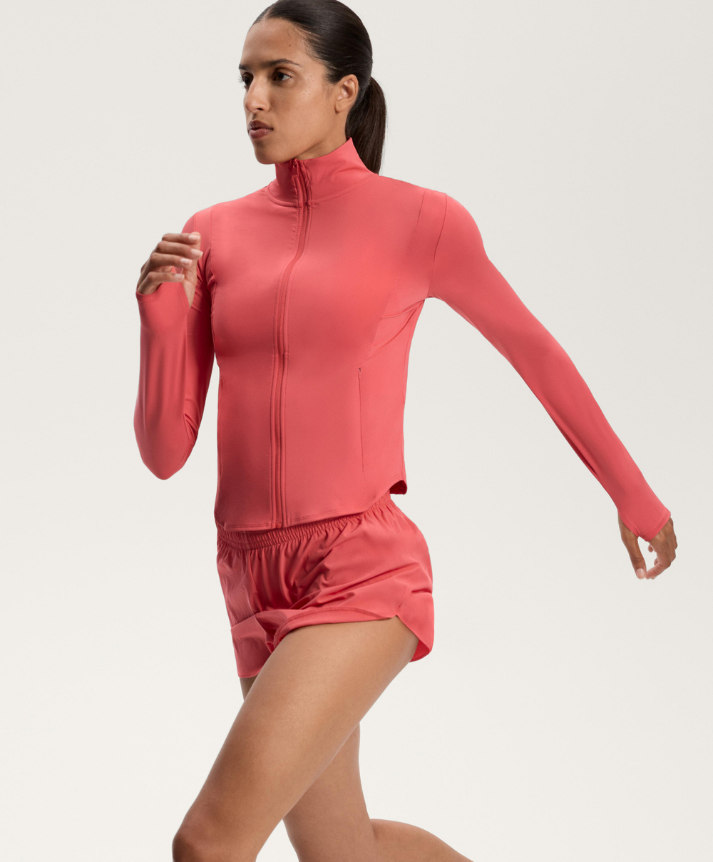 Oysho Техническая куртка с охлаждающим эффектом, коралловый