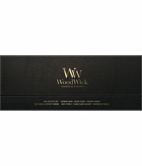 Цветы, подарочный набор из 3 свечей по 85гр, WoodWick
