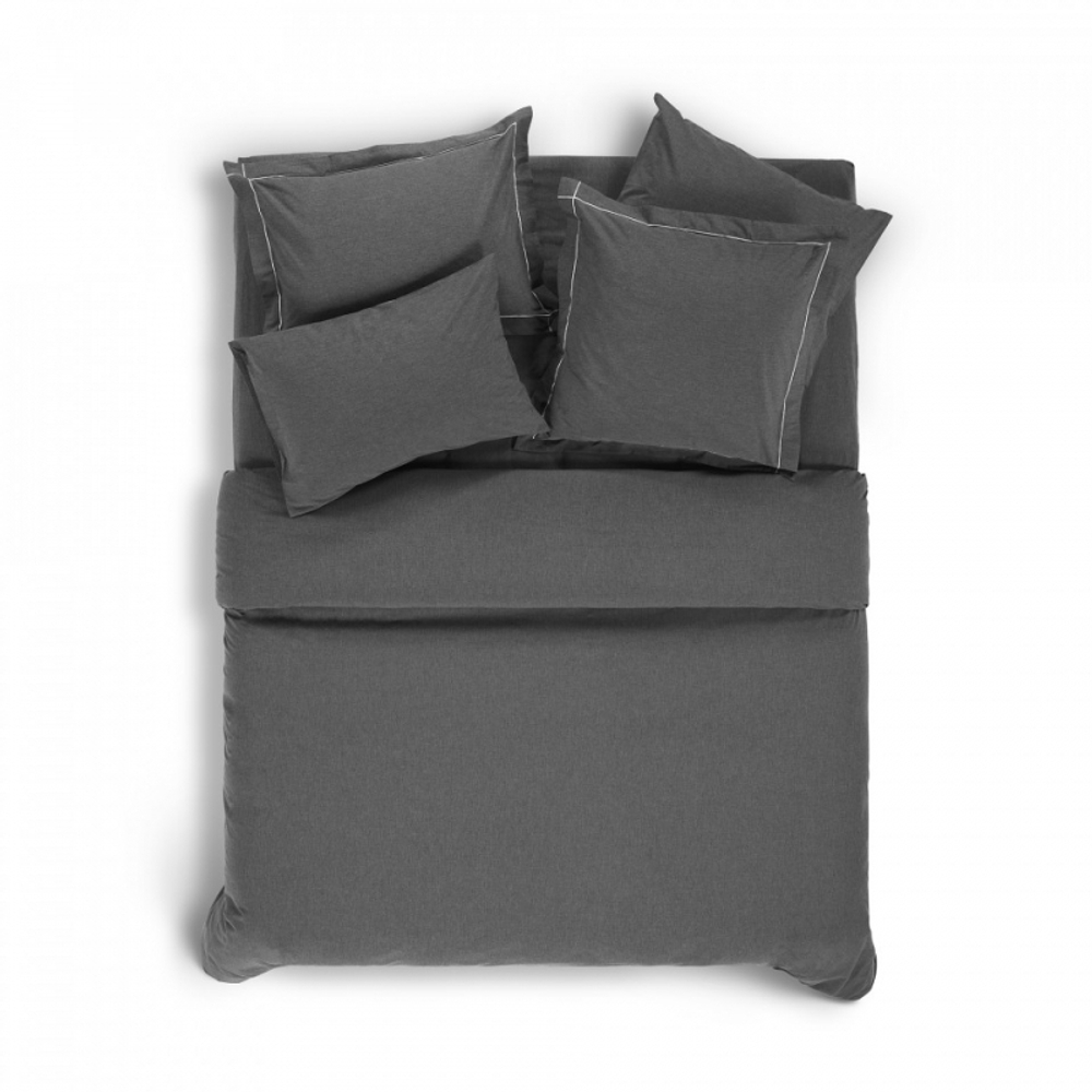 Пододеяльник 220x240 Hamam Heather earth темно-серый