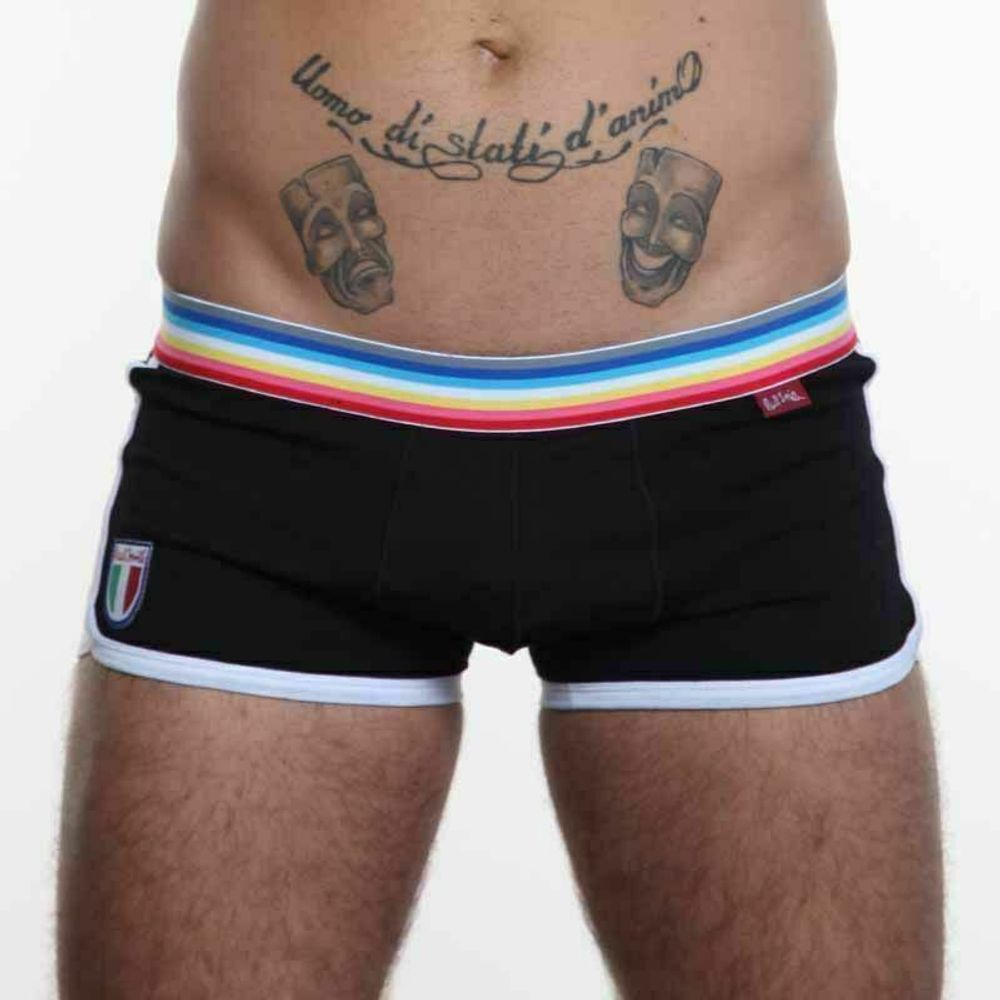 Мужские трусы хипсы черные Paul Smith Trunk Black