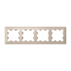 Рамка 4-м AtlasDesign Air песочн./дым. бел. SE ATN221204