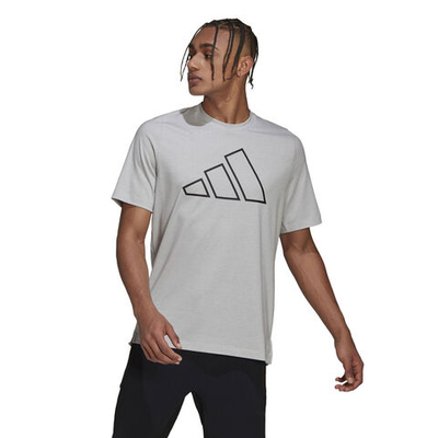 Мужское теннисное поло adidas Icons 3 BAR T-Shirt Men - Grey