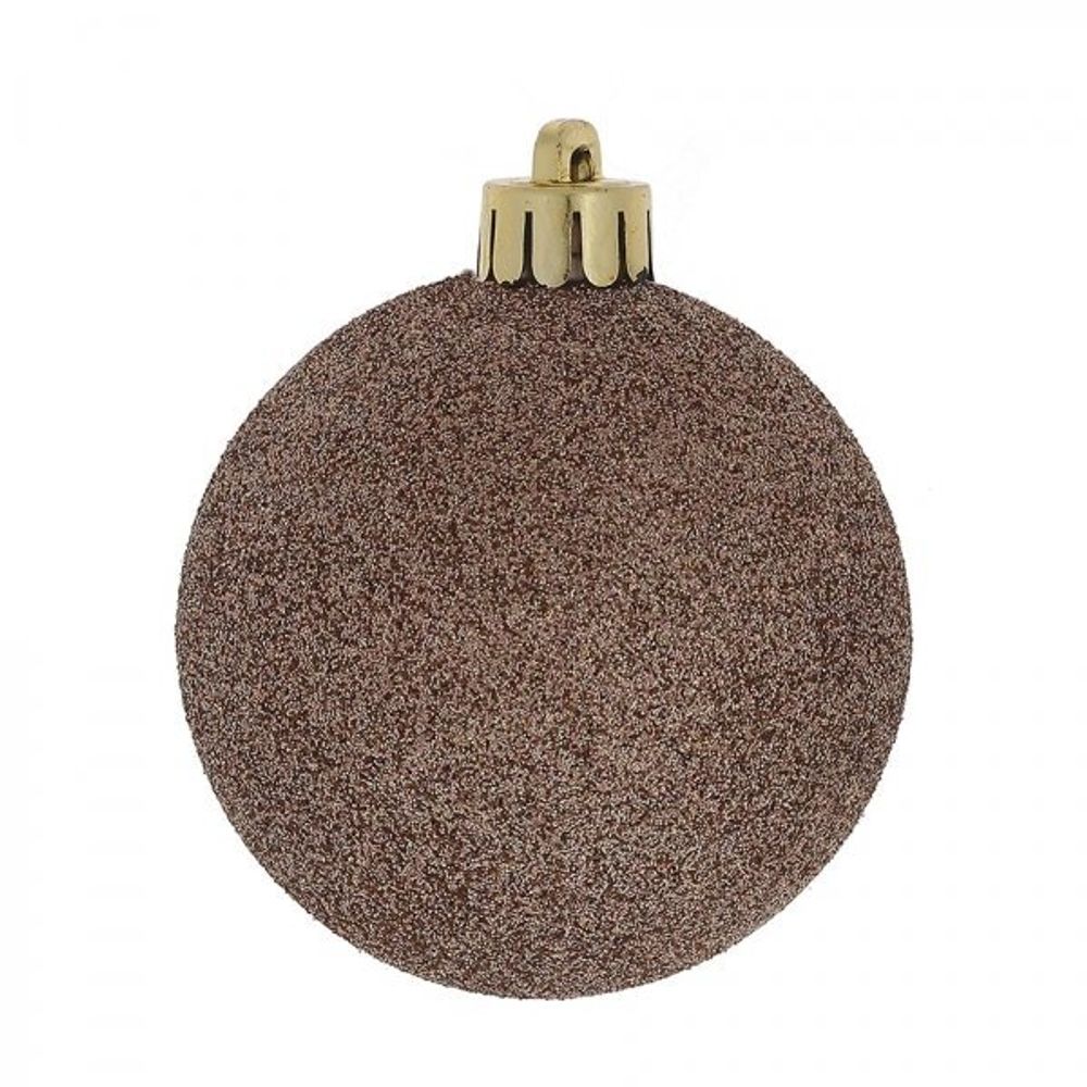 GAEM Набор из 40шт, Украшение новогоднее Шар "Молочный шоколад", D3/4/5/6 см, L14 W14 H26 см