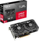 Видеокарта ASUS AMD  Radeon RX 7600 DUAL-RX7600-O8G-EVO 8ГБ Dual, GDDR6, OC,  Ret