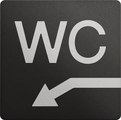 Туалет, WC, налево/вниз