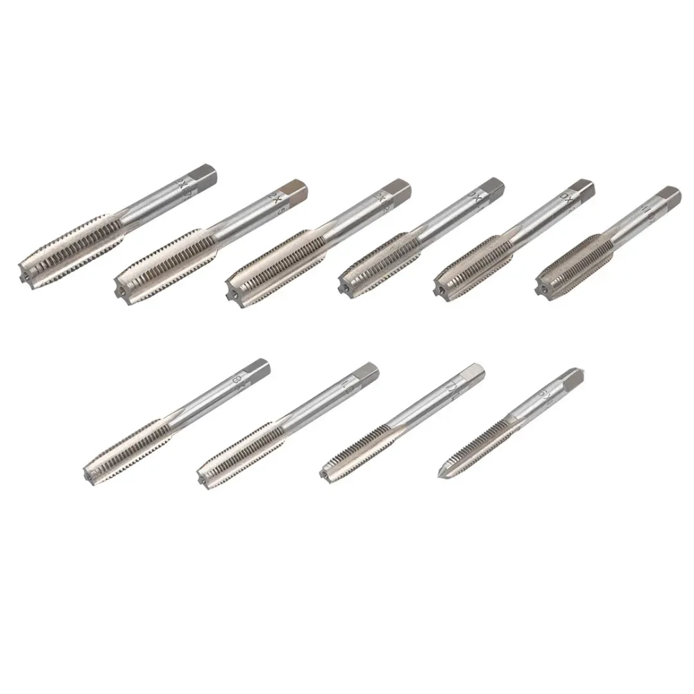 Набор метчиков метрический 10пр.(М6х1, М7х1, М8х1/1.25, М10х1/1.25/1.5, М12х1.25/1.5/1.75) JBC JBC-C010-1T