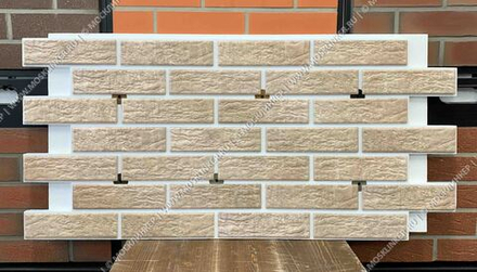 Клинкерная фасадная термопанель ППС Beryoza Ceramica Dunes Grey 1150x540