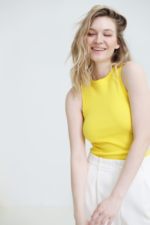 Брюки прямые, royal blue