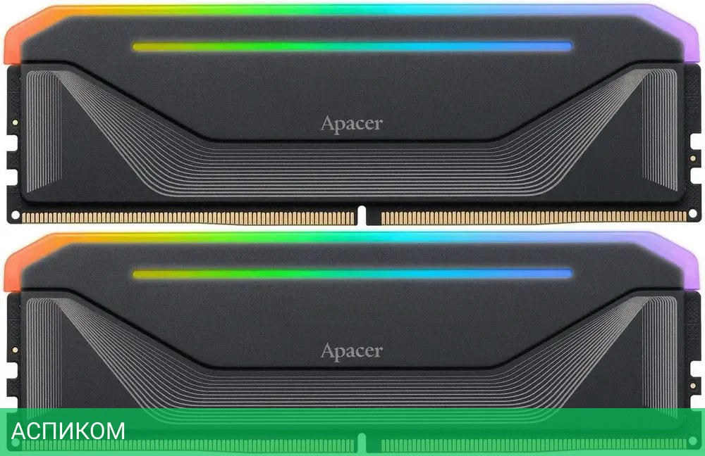 Оперативная память Apacer NOX RGB 2х32GB DDR5 DIMM PC5-41600 (AH5U64G52C522NBAA-2)
