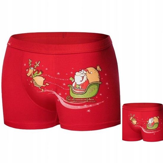 Трусы мужские боксеры Cornette Swiateczne Santas 007/67