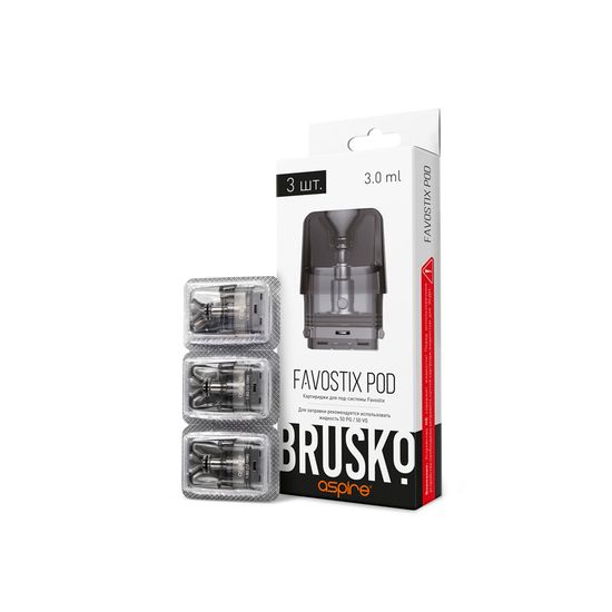 Картридж Aspire Brusko Favostix (3.0ml, 1.0ohm)