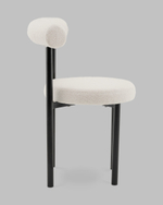 Стул обеденный Флорео букле молочный