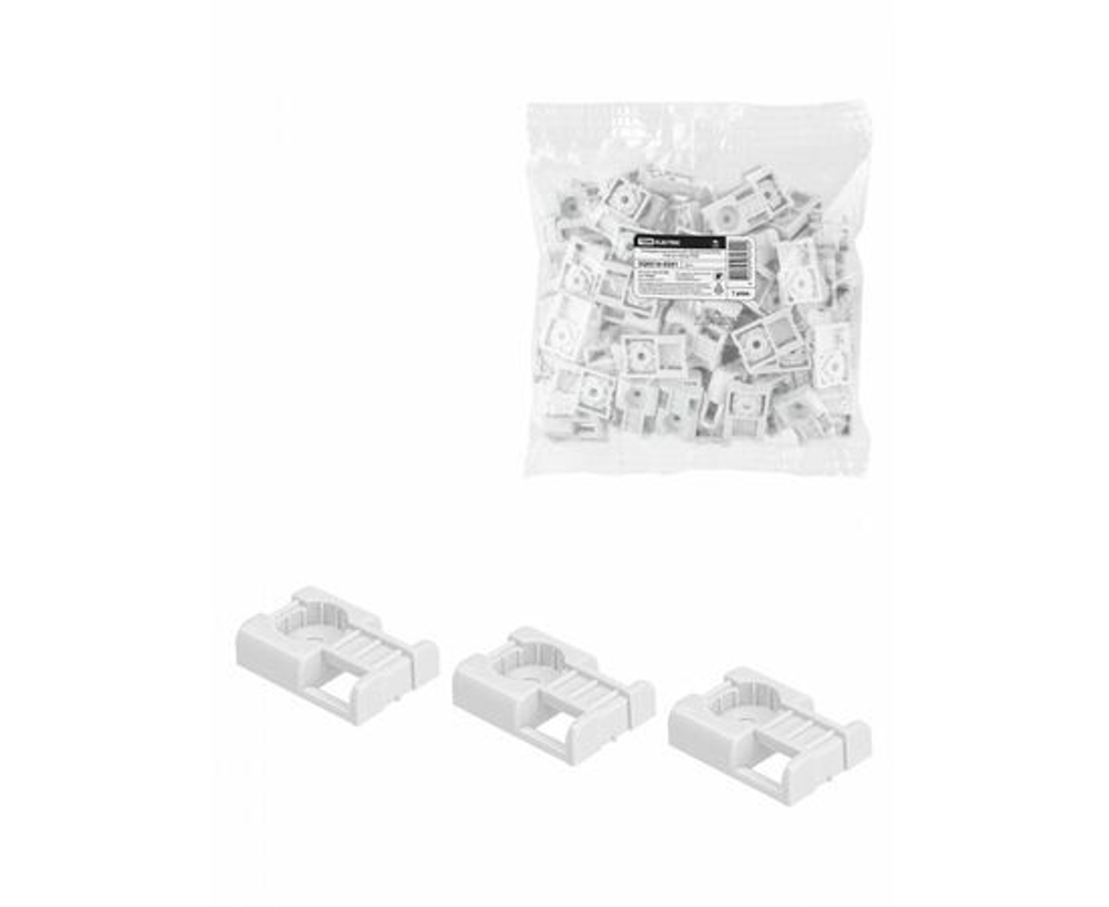 Площадка под хомуты для прямого монтажа (100 шт.) белая, TDM SQ0516-0501