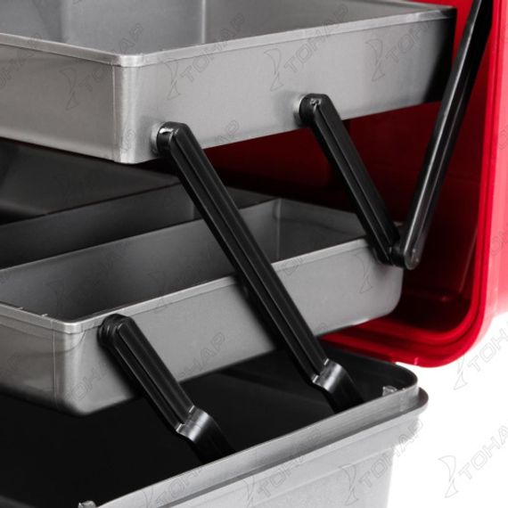 Ящик рыболова Helios двухполочный красный