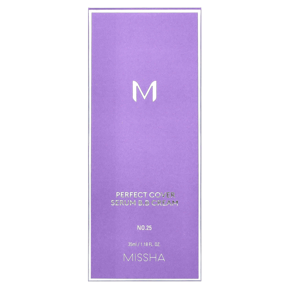 Missha, BB-крем Perfect Cover Serum, № 25 (теплый бежевый), 35 мл (1,18 жидк. Унции)