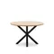 Стол Argo Ø120 см, столешница светлый меламин, черные ножки