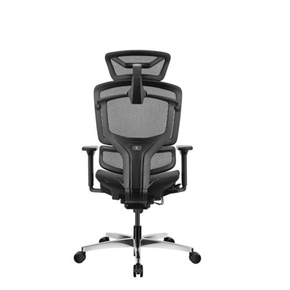 Премиум эргономичное кресло GT Chair GTC Open Z с поддержкой для ног, основание Черный
