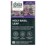 Gaia Herbs, Лист базилика священного, 60 веганских жидких капсул Phyto-Caps®
