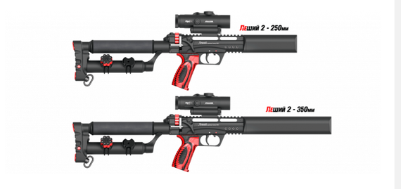 Пневматическая винтовка (до 3дж ) EDgun Леший 2.0 (5.5/6.35 мм, 250/350 мм)