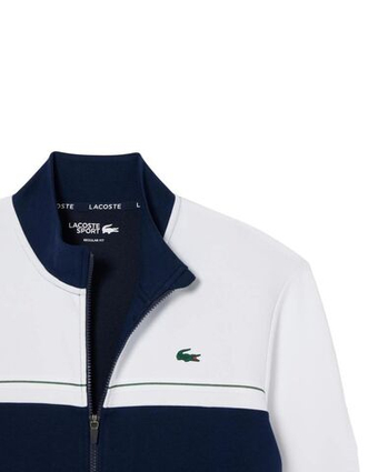 Мужская теннисная кофта Lacoste Sport Zipped Colour-Block - navy blue/white