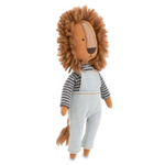 Лев Саймон в джинсовом комбинезоне 30 см