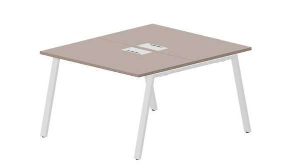 Составной стол Arena на 2 рабочих места 1180х1366х750мм (металлические аутлеты)