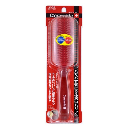 Щетка массажная для увлажнения и смягчения волос с церамидами Vess Ceramide Brush Large