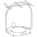 Набор чайный керам, 12 пр, 6 перс, 230 мл, металл подставка, Бабочки, подар уп