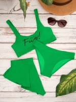 купальник раздельный 3 в 1 с шортами и топом для бассейна