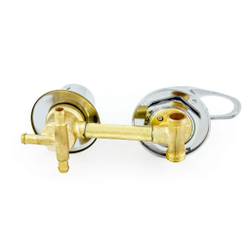 Смеситель для душевой кабины с переключателем на 3 режима 120мм под хомут