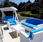 Качели пластиковые плетеные с подушкой Siesta Contract Hawaii, белый