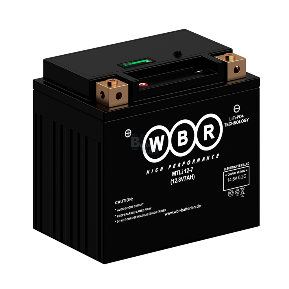 Аккумулятор WBR MTLi 12-7 (YB9A-A, YB9-B, 12N9-4B-1) (LiFePO4)