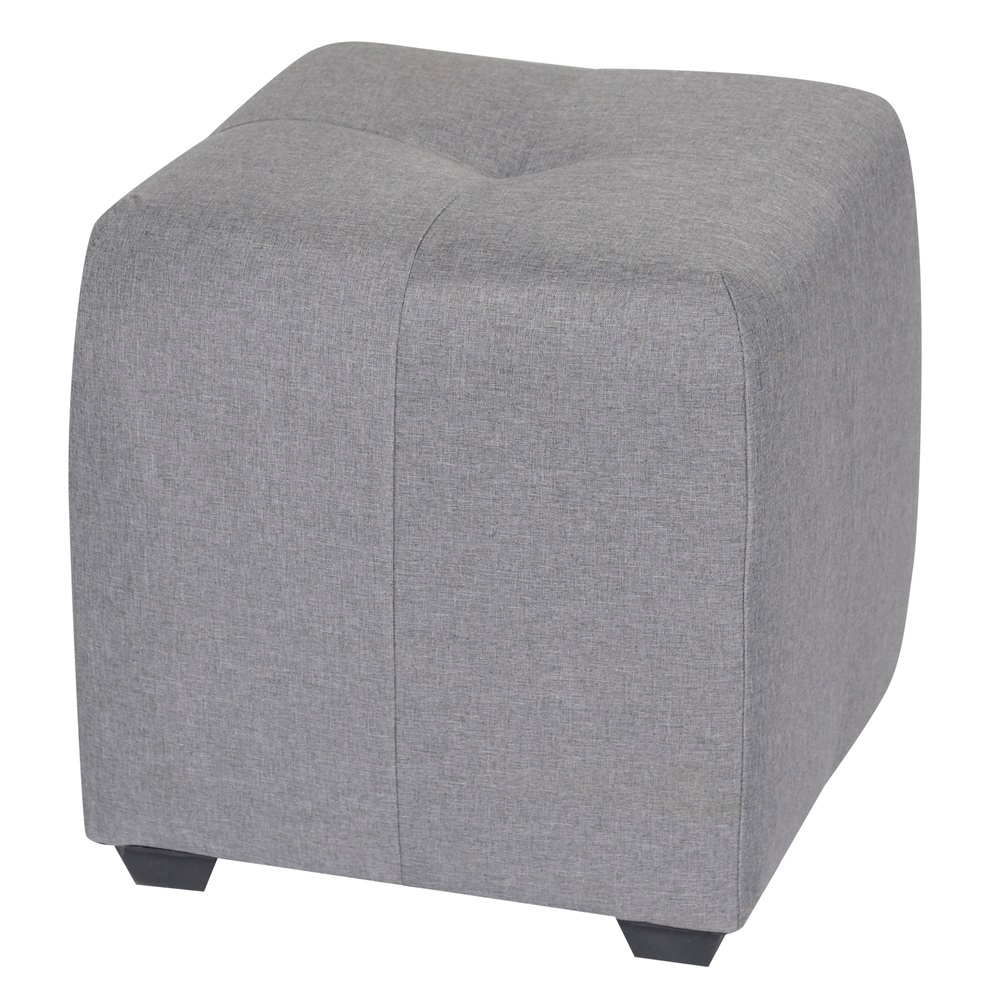 Пуф Николь Серый Рогожка