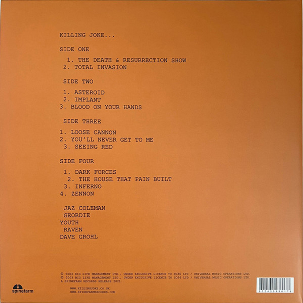 Killing Joke / Killing Joke (Coloured Vinyl)(2LP)