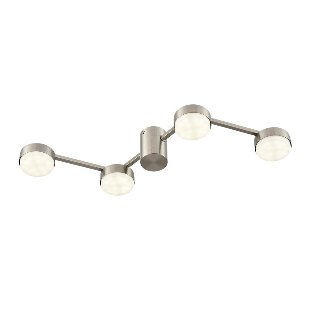 8116/4C COMFI LN26 250 никель, металл Люстра потолочная LED GX53 4*7W 220V SANATA