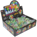 Мяч 6 см «Клубок» попрыгун, с подсветкой