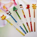 Карандаш чернографитный «Новогодняя сказка - Пружинки», микс